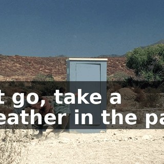 ♪ Let go, take a breather in the park ♪