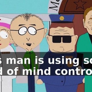This man is using some kind of mind control.