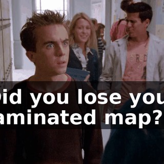 Did you lose your laminated map?