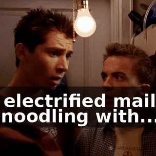 the electrified mailbox I'm noodling with...
