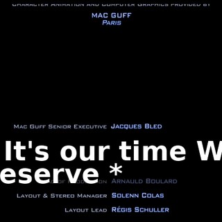* It's our time We deserve *