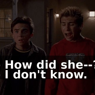 - How did she--? - I don't know.