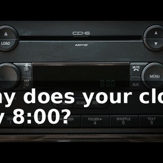 Why does your clock say 8:00?