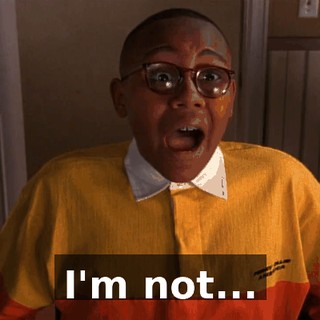 I'm not...