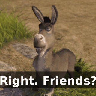 Right. Friends?