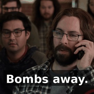 Bombs away.