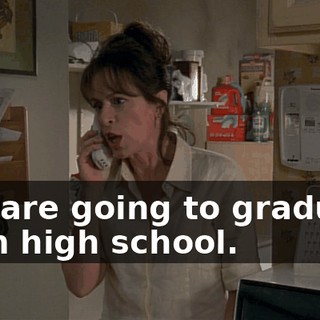 You are going to graduate from high school.