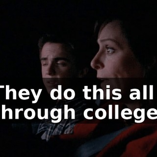 They do this all through college,