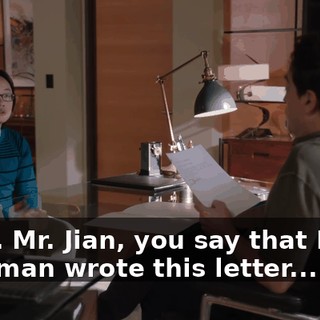 Okay. Mr. Jian, you say that Erlich Bachman wrote this letter...