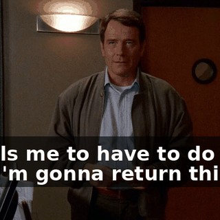 It kills me to have to do this, but I'm gonna return this.