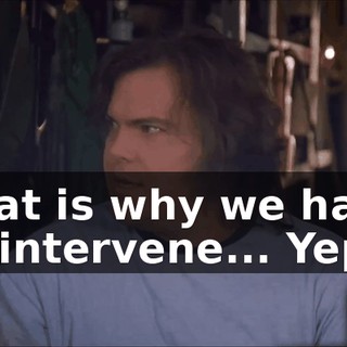 That is why we have to intervene... Yep.