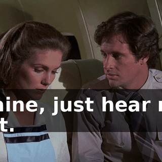 Elaine, just hear me out.
