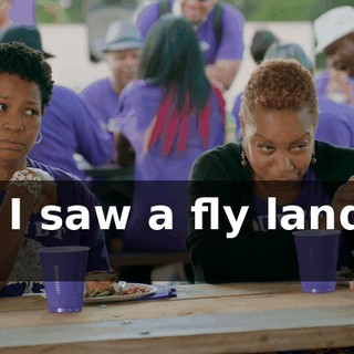 but I saw a fly land on it,