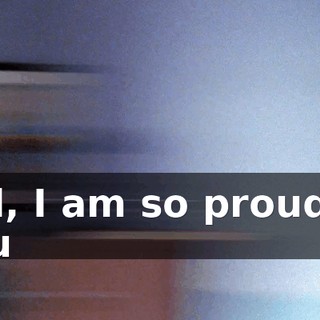 Hal, I am so proud of you