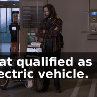 that qualified as an electric vehicle.