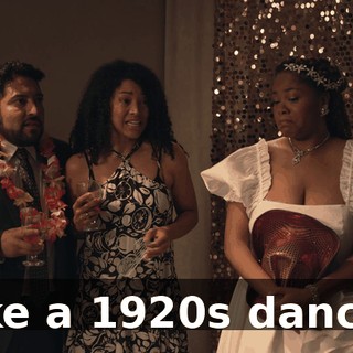 Like a 1920s dancer.