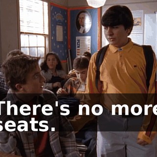 There's no more seats.