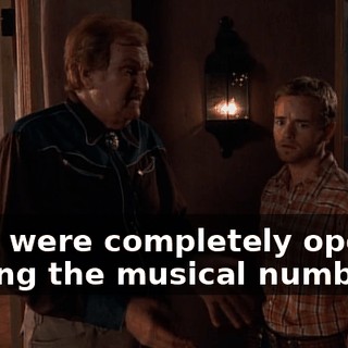 They were completely open to cutting the musical numbers.