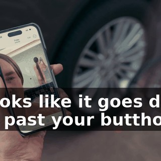 It looks like it goes down just past your butthole.