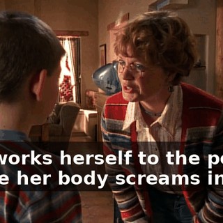 She works herself to the point where her body screams in pain