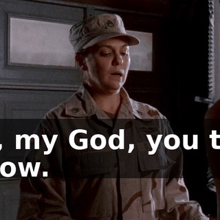 Oh, my God, you tied a bow.