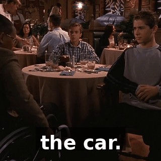 the car.