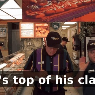 He's top of his class,