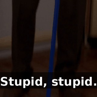 Stupid, stupid.