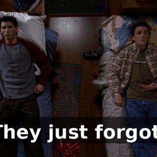 They just forgot.