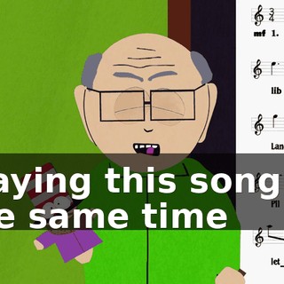 playing this song at the same time