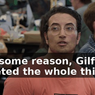 For some reason, Gilfoyle deleted the whole thing