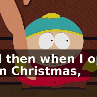 and then when I open it on Christmas,