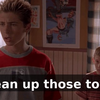 Clean up those toys!