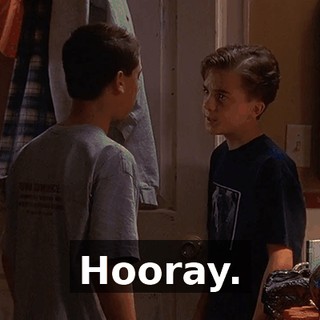Hooray.