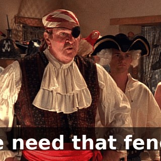 We need that fence.