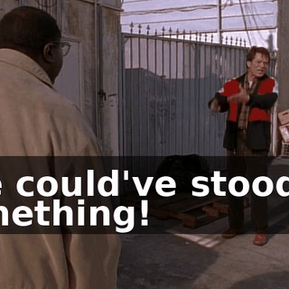 She could've stood on something!