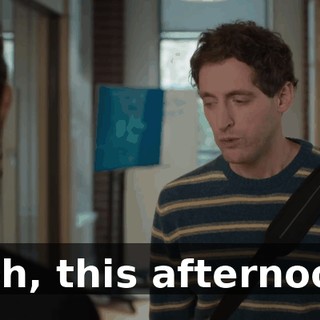 Ooh, this afternoon.