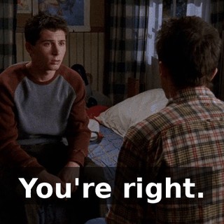 You're right.