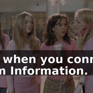 Not when you connect from Information.