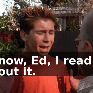 I know, Ed, I read all about it.