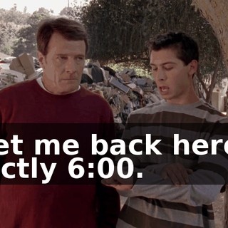 Meet me back here at exactly 6:00.
