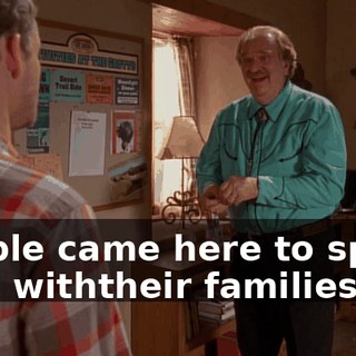 People came here to spend time withtheir families.