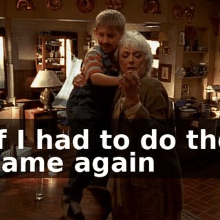 ♪ If I had to do the same again ♪