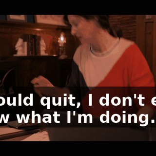 I should quit, I don't even know what I'm doing.