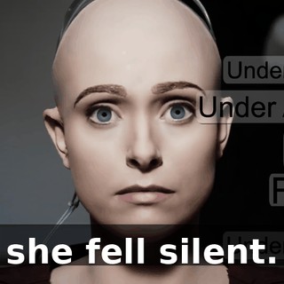 she fell silent.