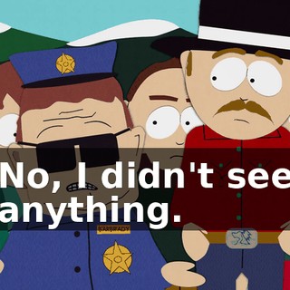 No, I didn't see anything.