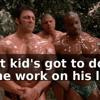 That kid's got to do some work on his lats.