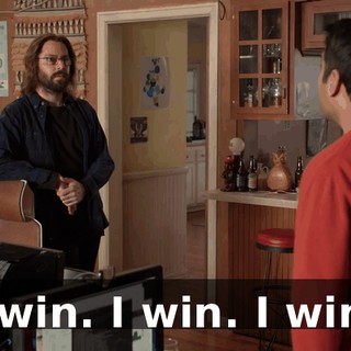 I win. I win. I win!