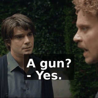A gun? - Yes.