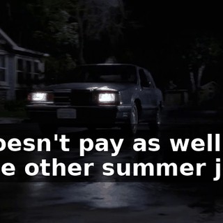 It doesn't pay as well as some other summer jobs,